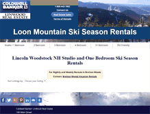 Tablet Screenshot of loonmountainrealestate.com